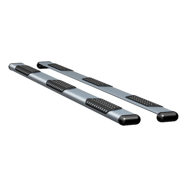 O-MEGA II 6IN OVAL STEPS SILVER POWDER COAT